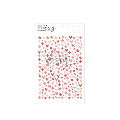 Puffy Stickers Mini Shapes Coral