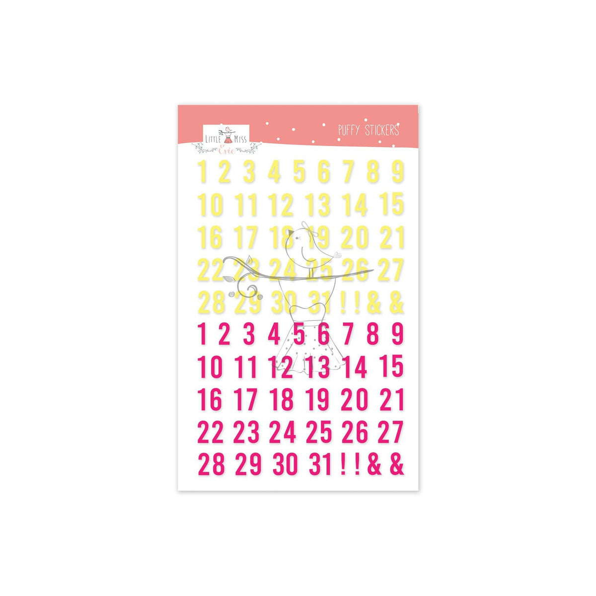 Puffy Stickers Numbers Summer Stories
