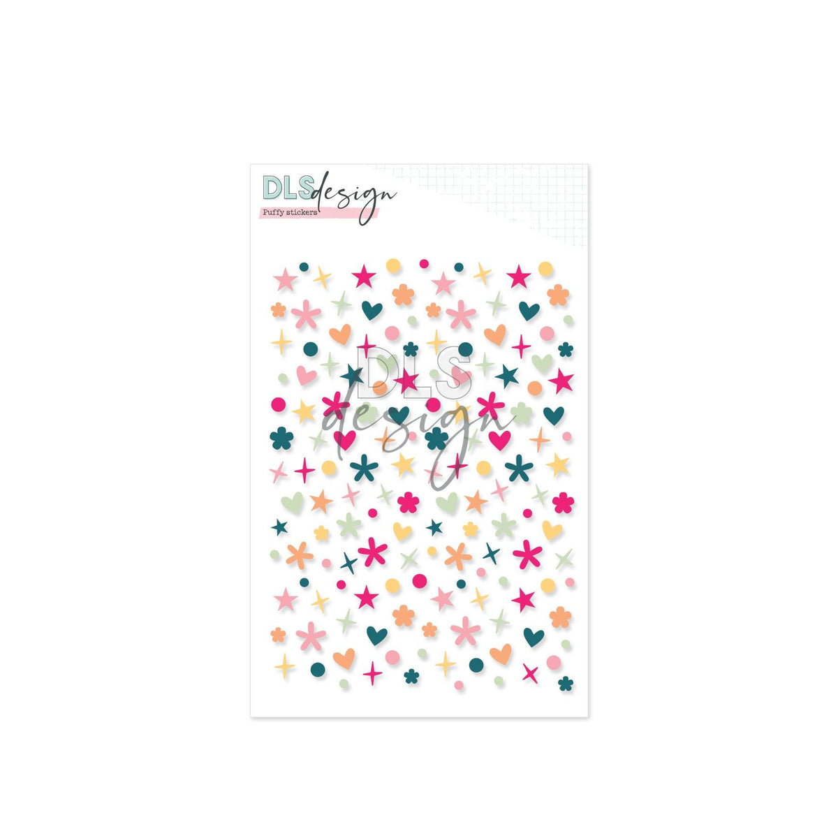 Puffy Stickers Shapes Eleven Shades Of Happiness