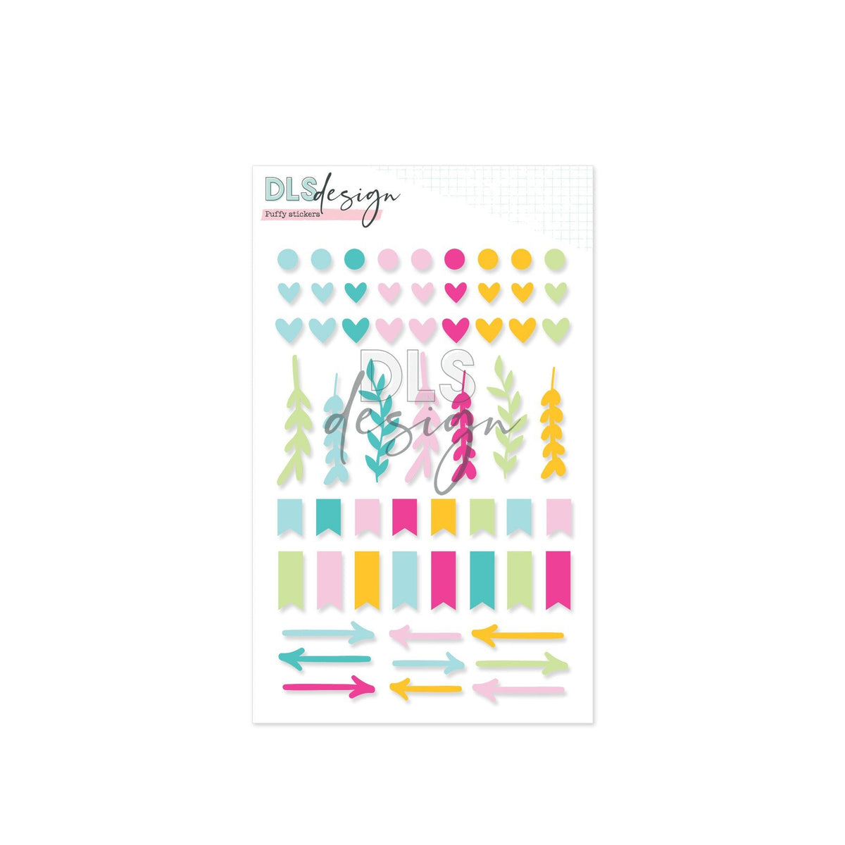 Puffy Stickers Shapes Zestful