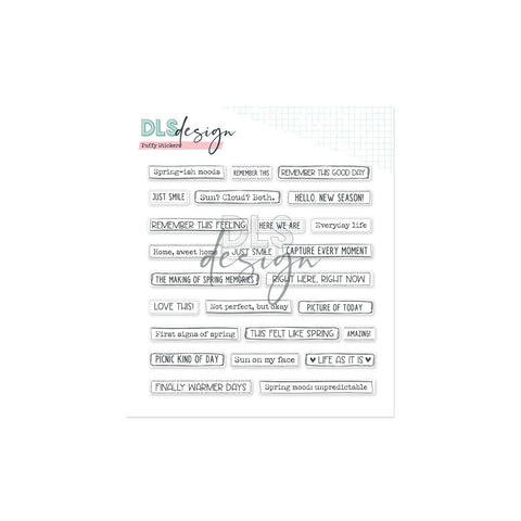 Puffy Stickers Spring Words