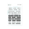 Puffy Stickers Words Black & White