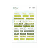 Puffy Stickers Words Green