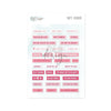 Puffy Stickers Words Pink
