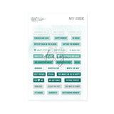 Puffy Stickers Words Teal