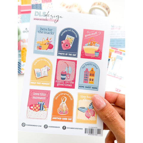Shape Stickers A Story Of Golden Glow