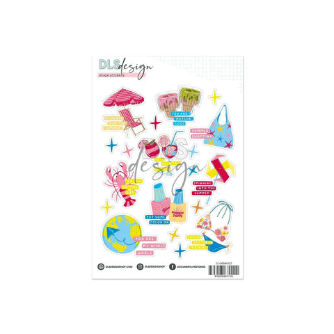 Shape Stickers Fifteen Sun-Kissed Moments