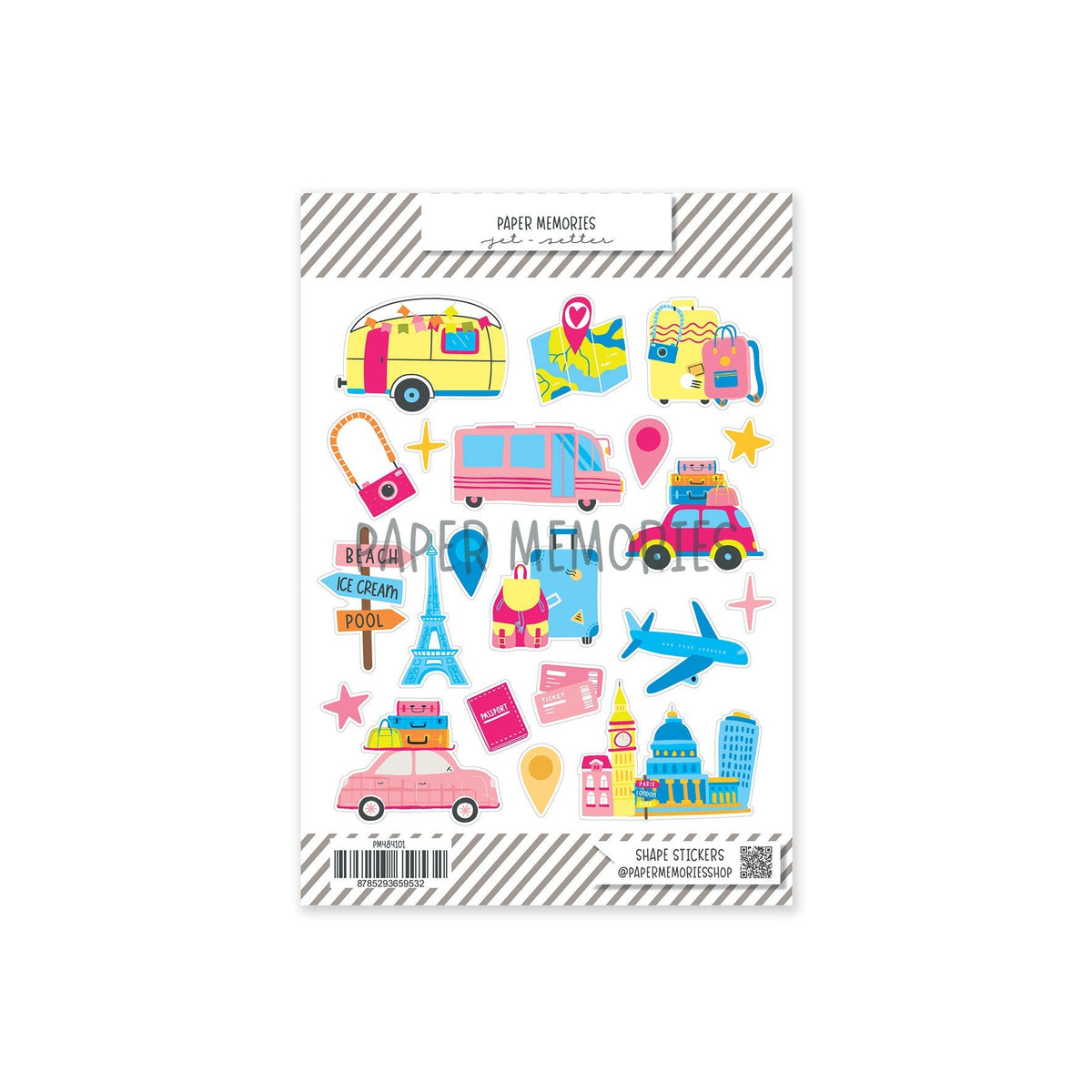 Shape Stickers Jet-Setter