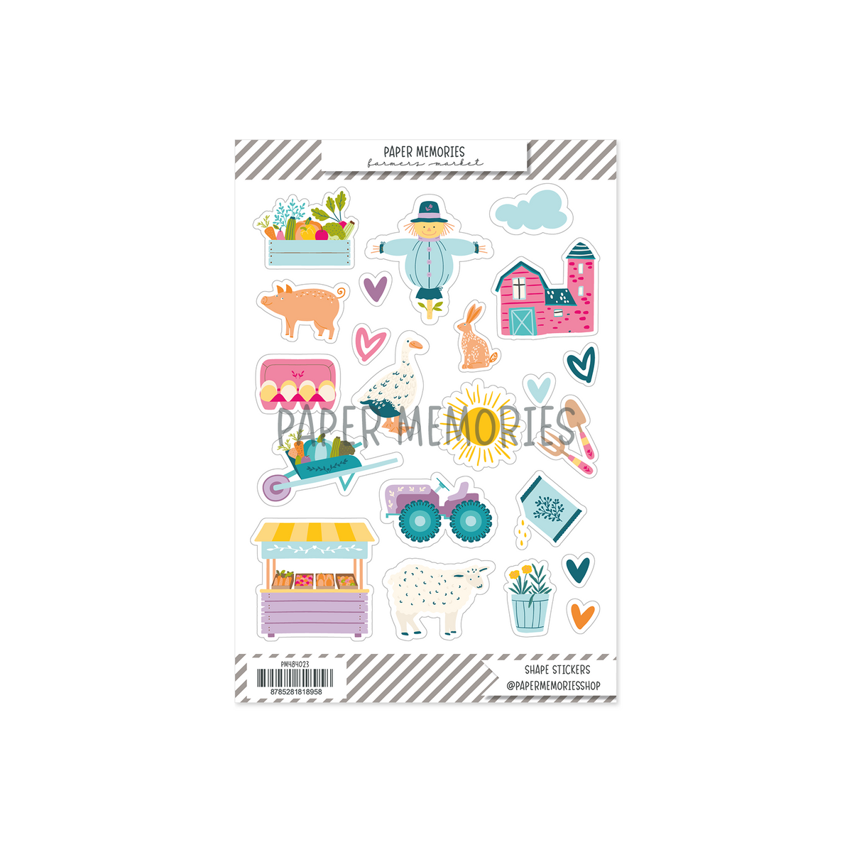 Shape Stickers Spring Memories Farmers Market