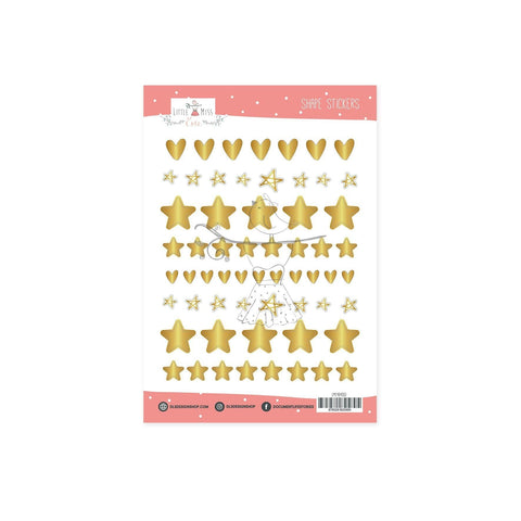 Shape Stickers Stars December Stories