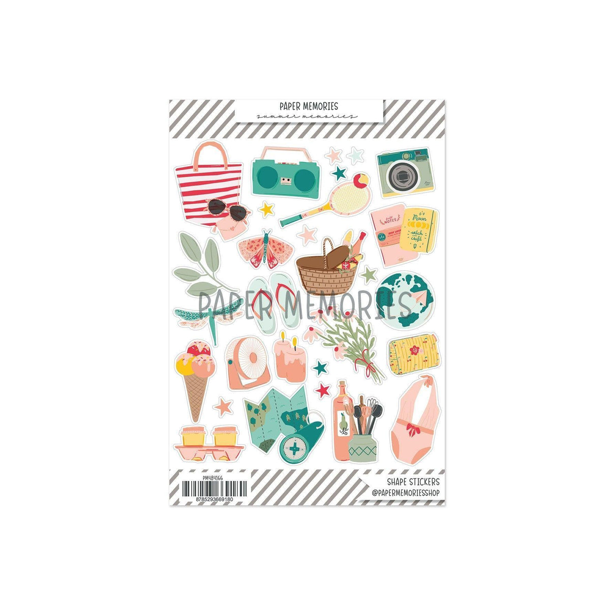 Shape Stickers Summer Memories