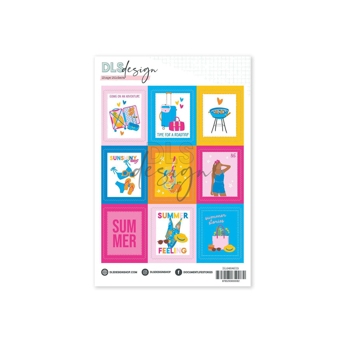 Shape Stickers Three Little Words