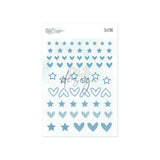 Silicone Essentials Mini Shapes Blue