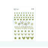 Silicone Essentials Mini Shapes Green