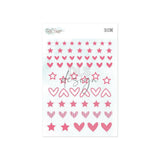 Silicone Essentials Mini Shapes Pink