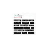 Silicone Essentials Words Black and White
