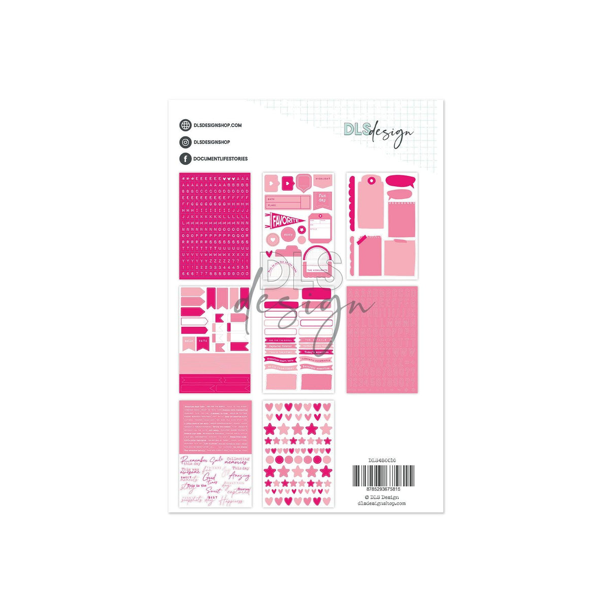 Sticker Set Essentials Candy Cane
