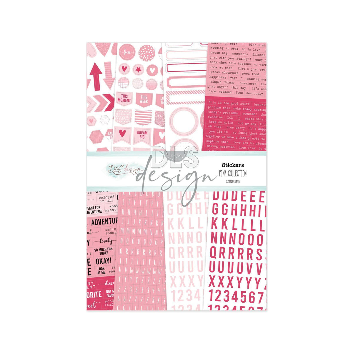 Sticker Set Essentials Pink