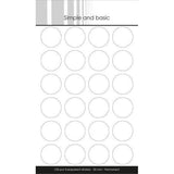 Transparant stickers - 20 mm