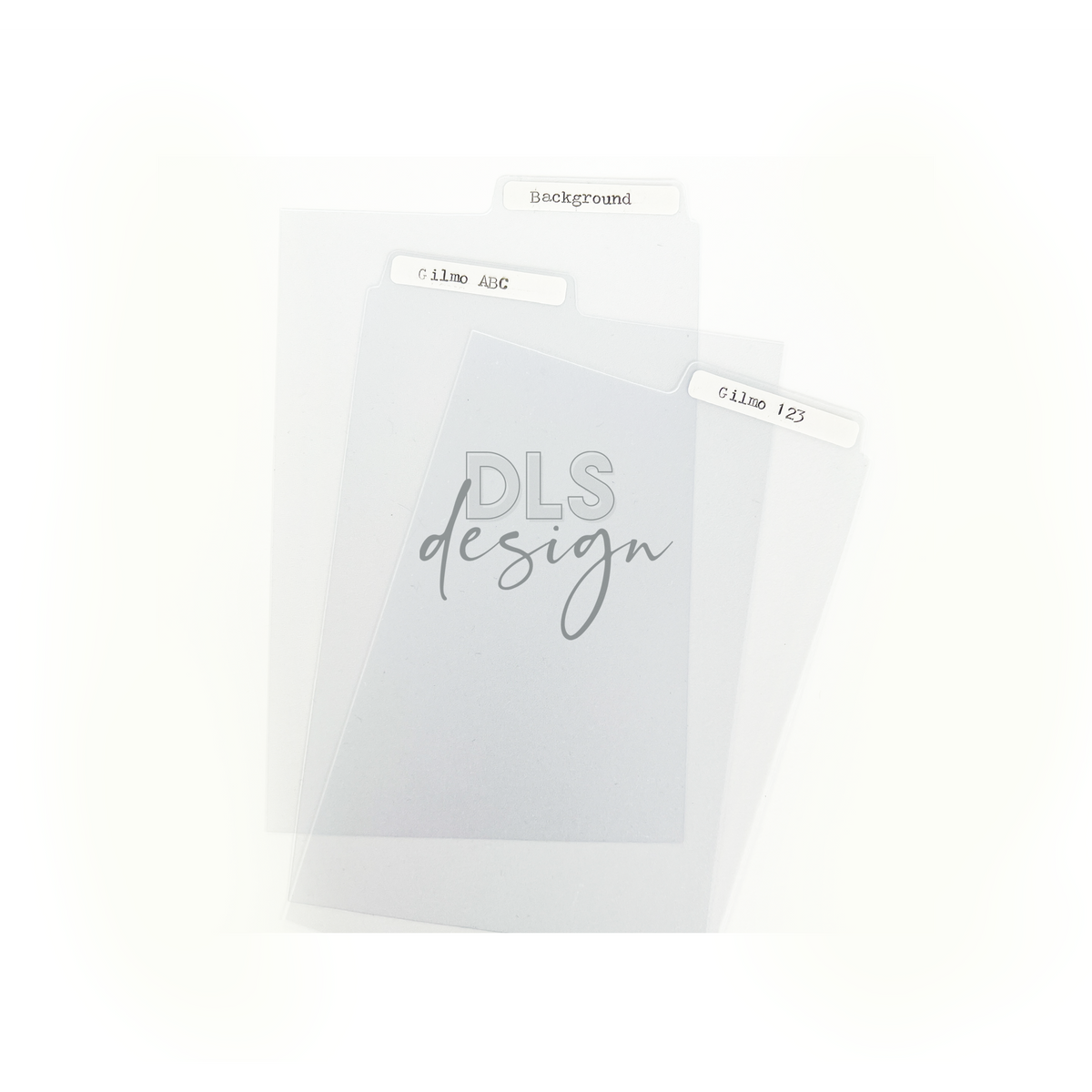 Transparent dividers with tabs