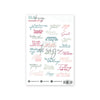 Vellum Contour Word Stickers A Story Of Cozy Nights