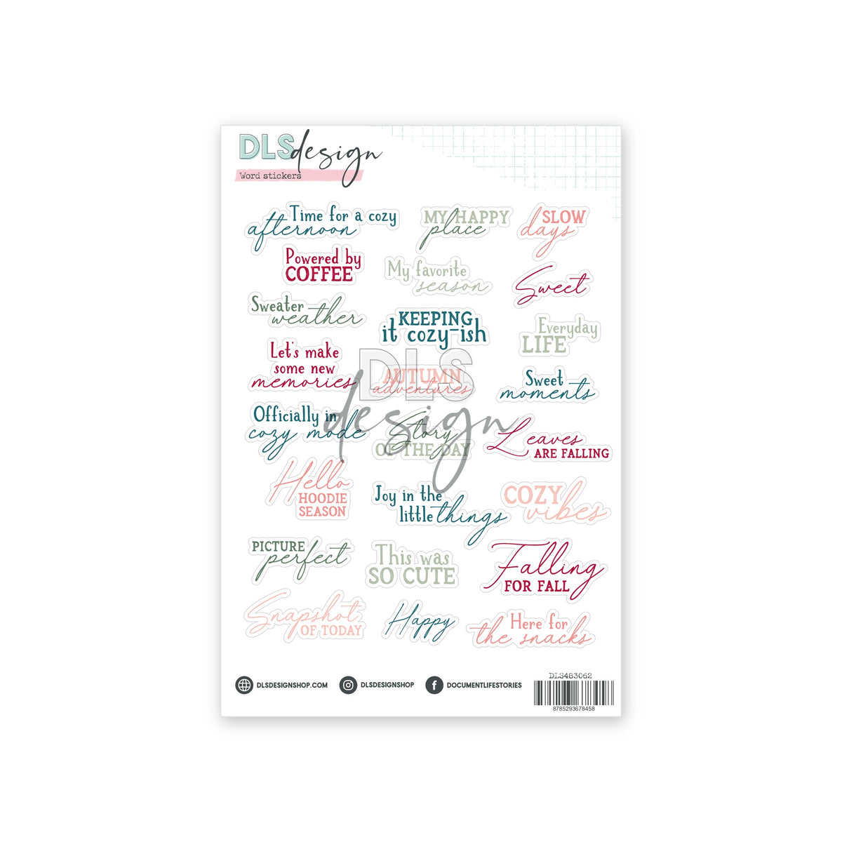 Vellum Contour Word Stickers A Story Of Cozy Nights