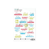 Vellum Contour Word Stickers A Story Of Late Sunsets