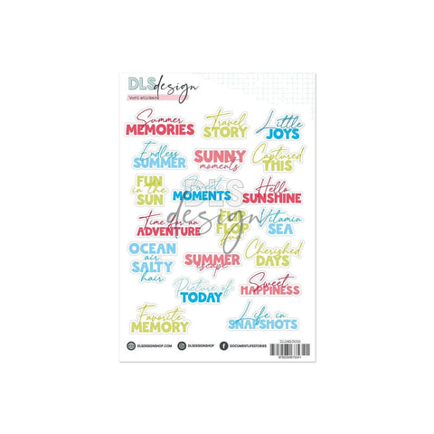 Vellum Contour Word Stickers A Story Of Late Sunsets