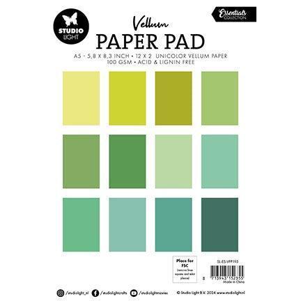 Vellum Paper Pad - Green