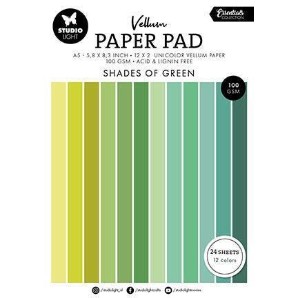 Vellum Paper Pad - Green