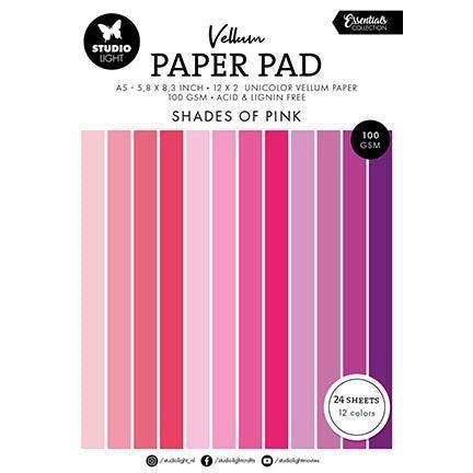 Vellum Paper Pad - Pink