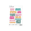 Vellum Word Stickers A Story Of Chasing Sunshine