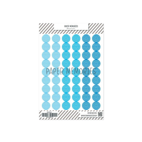 Vinyl Reinforcers Azure Trio Stripes