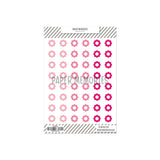 Vinyl Reinforcers Candy Cane Trio Flowers