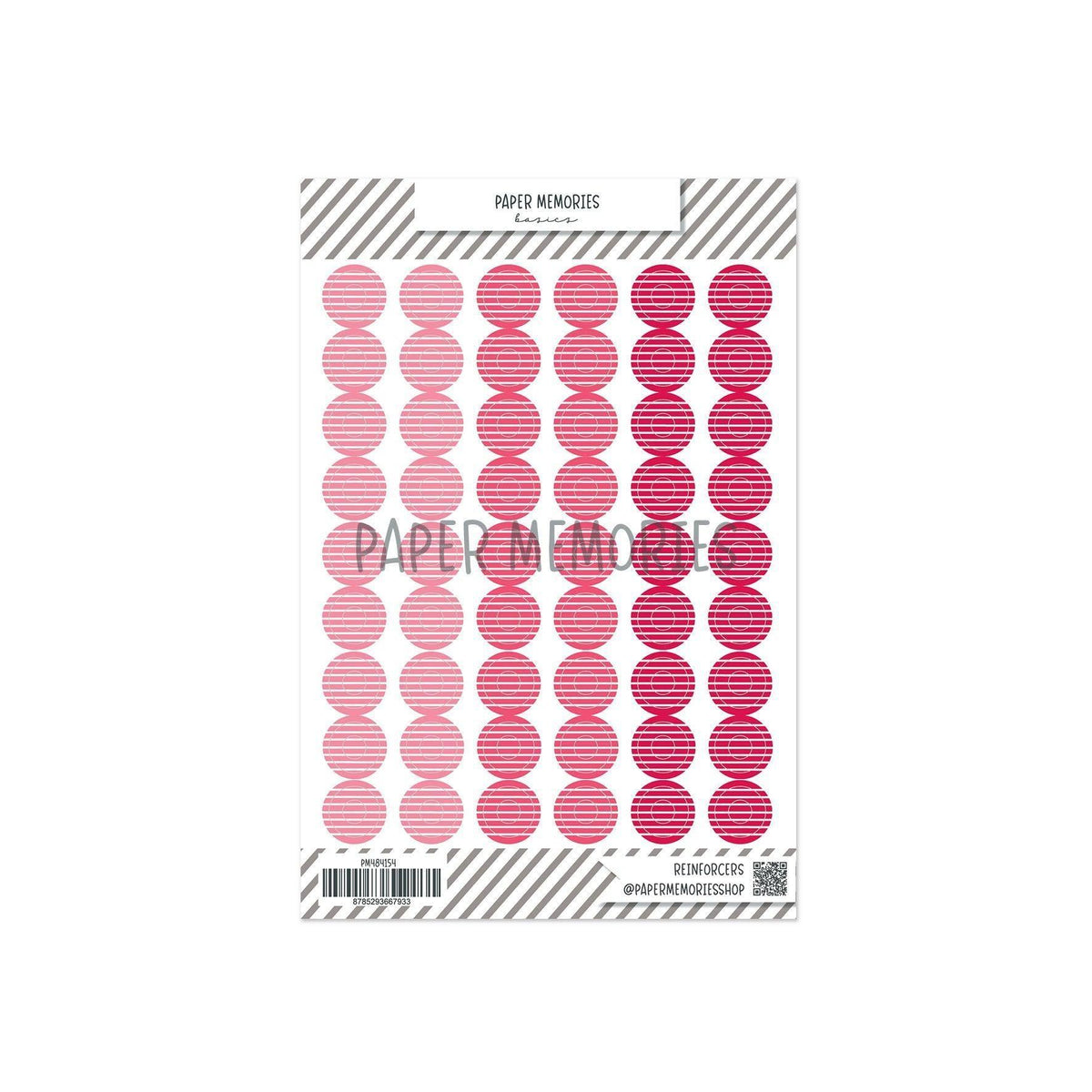 Vinyl Reinforcers Cherry Trio Stripes