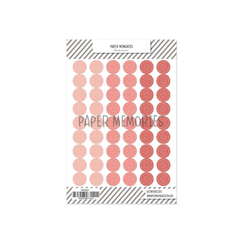 Vinyl Reinforcers Coral Trio Dots