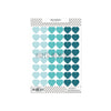 Vinyl Reinforcers Denim Hearts
