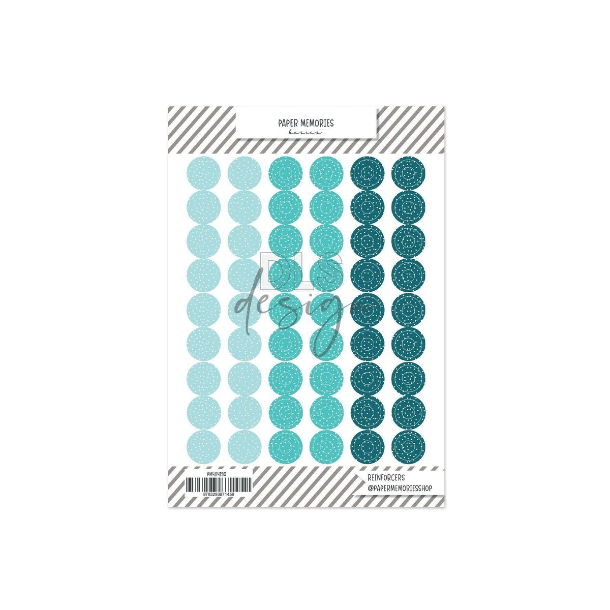Vinyl Reinforcers Denim Trio Dots