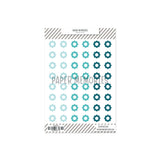 Vinyl Reinforcers Denim Trio Flowers