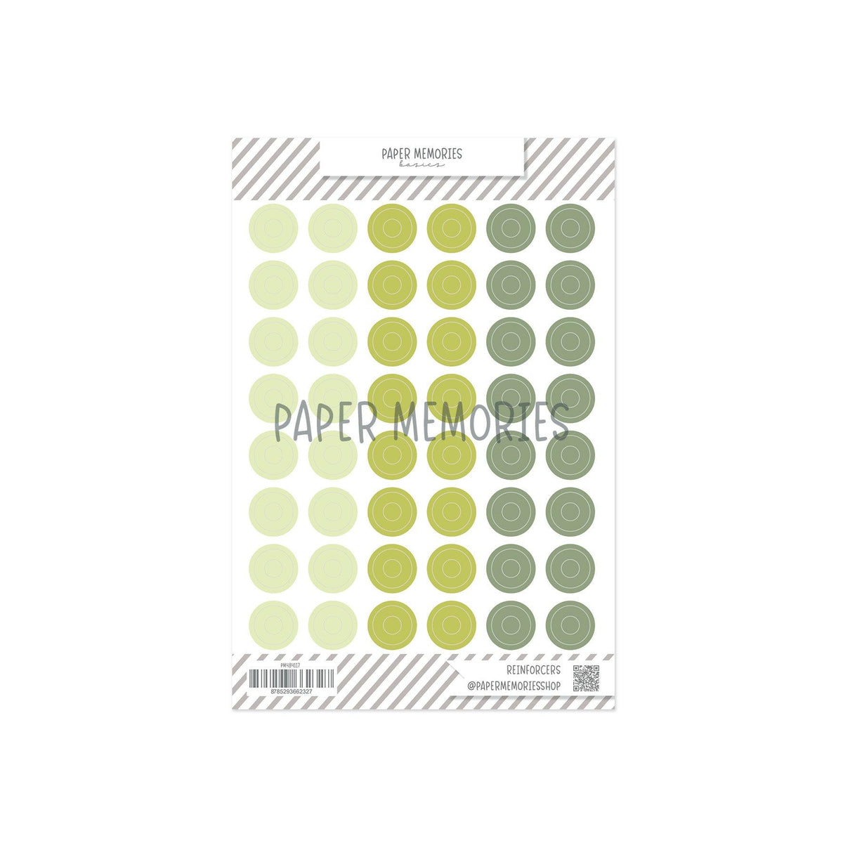 Vinyl Reinforcers Green Trio