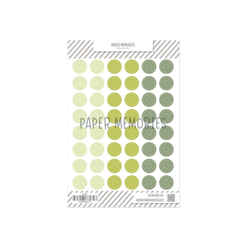 Vinyl Reinforcers Green Trio
