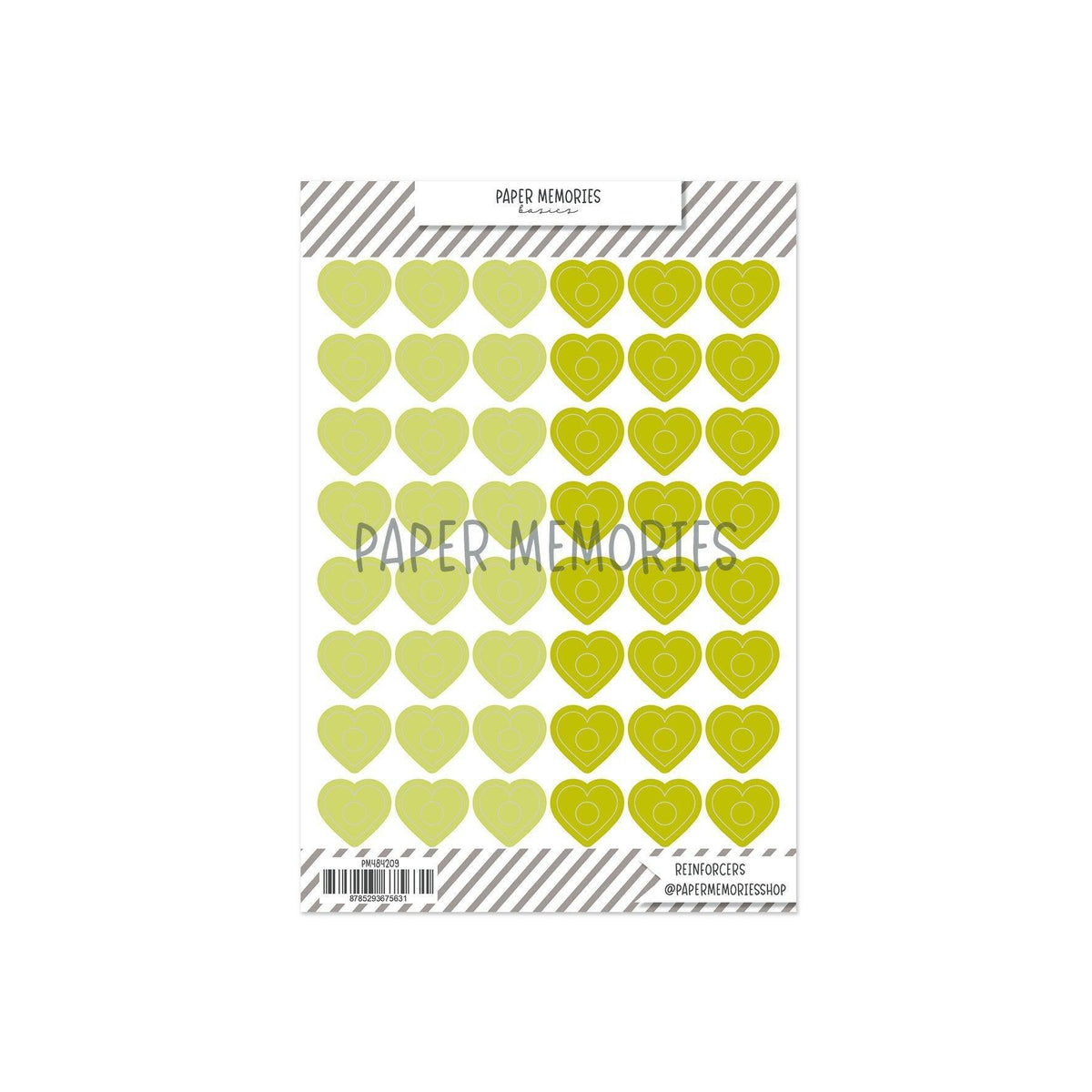 Vinyl Reinforcers Matcha Hearts