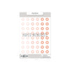 Vinyl Reinforcers Peach Trio Flowers