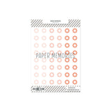Vinyl Reinforcers Peach Trio Flowers