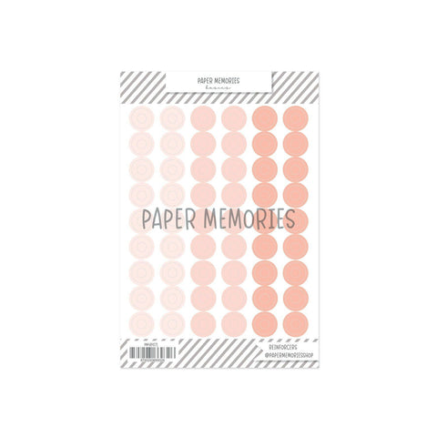 Vinyl Reinforcers Peach Trio