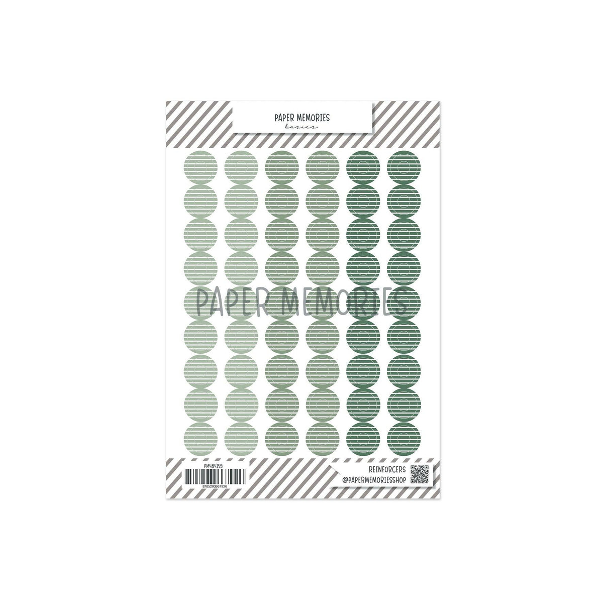 Vinyl Reinforcers Sage Trio Stripes
