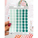 Vinyl Reinforcers Seafoam Houses