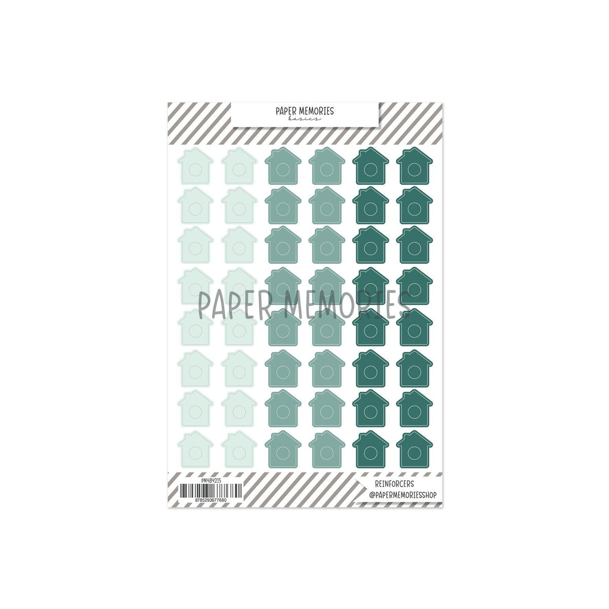 Vinyl Reinforcers Seafoam Houses