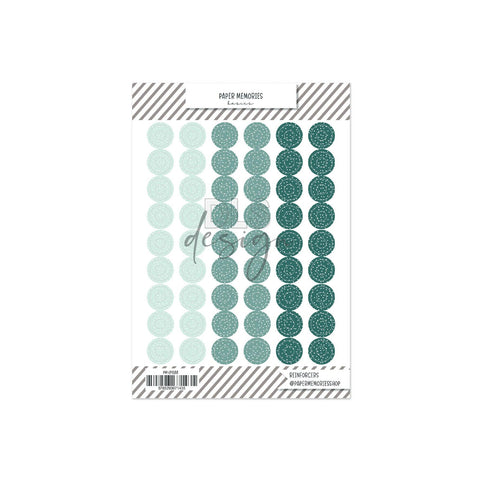 Vinyl Reinforcers Seafoam Trio Dots