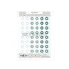 Vinyl Reinforcers Seafoam Trio Flowers